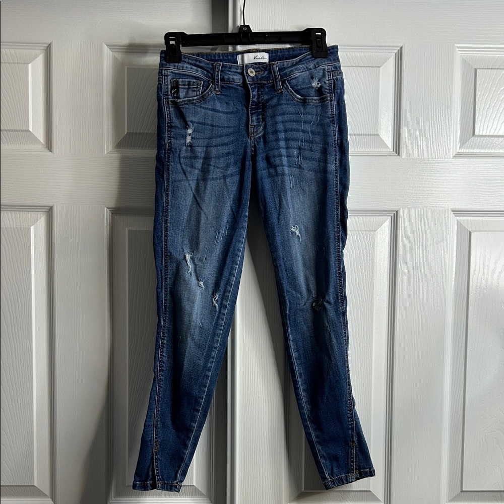 KanCan Dark Blue Skinny Jeans Size 25 KC8086 Cut 30616
